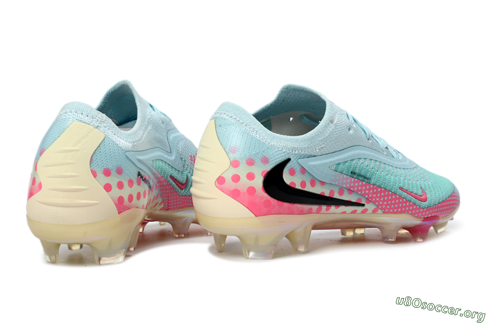Nike Phantom 6 Elite Low FG Football Boots - Aqua/Coral Pink/Soft Mint 6