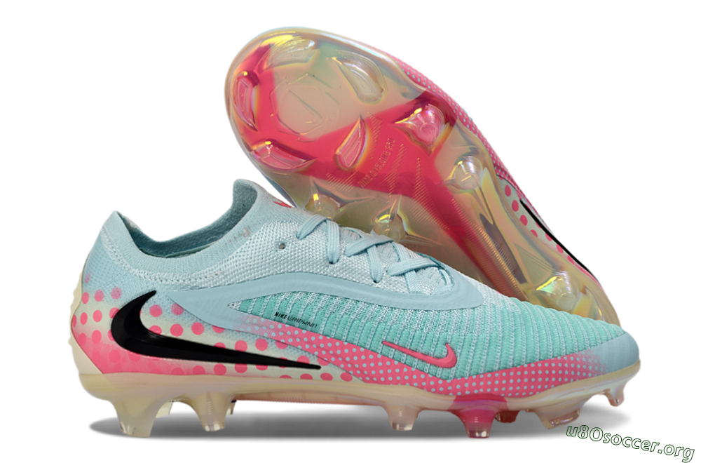 Nike Phantom 6 Elite Low FG Football Boots - Aqua/Coral Pink/Soft Mint 2