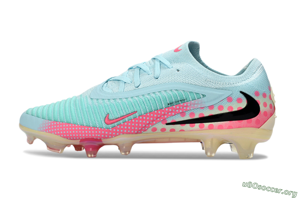 Nike Phantom 6 Elite Low FG Football Boots - Aqua/Coral Pink/Soft Mint 3