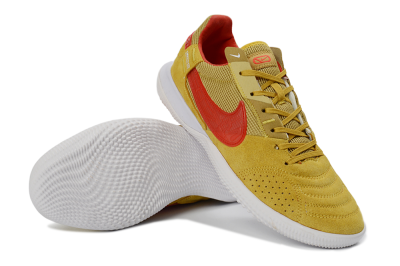 Nike Street Gato IC Football Shoes - Yellow/Solar Yellow/Crimson Red