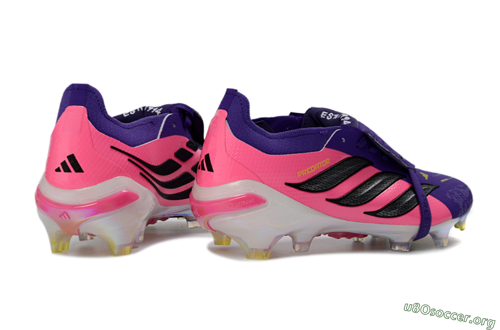 Adidas Predator 26 Elite Fold-Over Tongue FG Football Boots - Purple/Neon Pink/Black 6