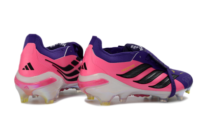 Adidas Predator 26 Elite Fold-Over Tongue FG Football Boots - Purple/Neon Pink/Black