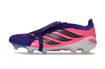 Adidas Predator 26 Elite Fold-Over Tongue FG Football Boots - Purple/Neon Pink/Black