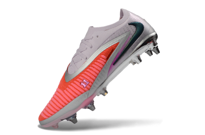 Nike Phantom 6 Elite Low SG Football Boots - Pink/Electric Orange/Silver