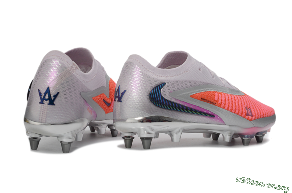 Nike Phantom 6 Elite Low SG Football Boots - Pink/Electric Orange/Silver 6