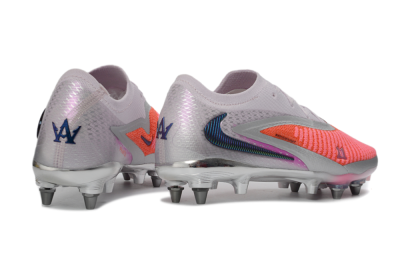 Nike Phantom 6 Elite Low SG Football Boots - Pink/Electric Orange/Silver