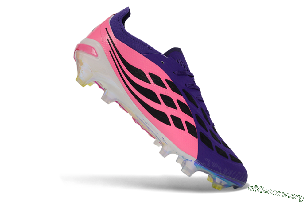 Adidas Predator 26 Elite FG Football Boots - Purple/Vibrant Pink/Black 4