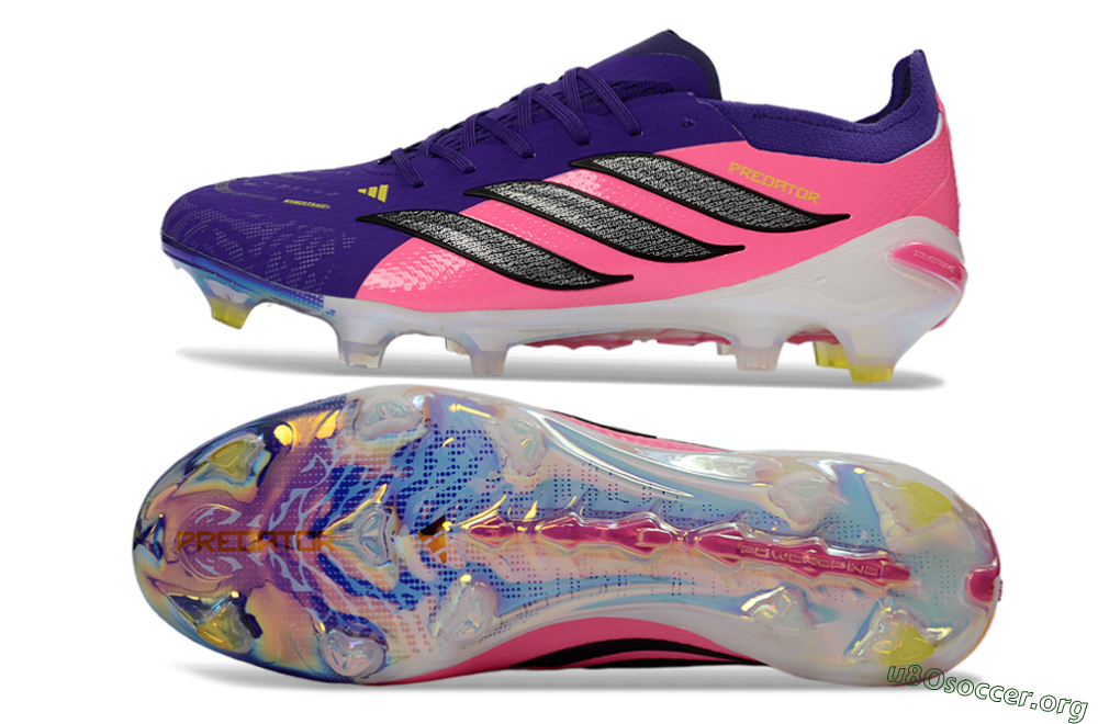 Adidas Predator 26 Elite FG Football Boots - Purple/Vibrant Pink/Black 1