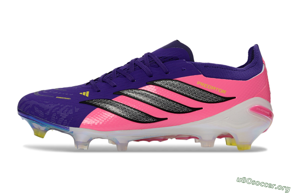 Adidas Predator 26 Elite FG Football Boots - Purple/Vibrant Pink/Black 3