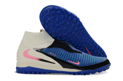 Nike Phantom 6 Elite High TF Football Shoes - Blue/Electric Blue/Fuchsia Pink