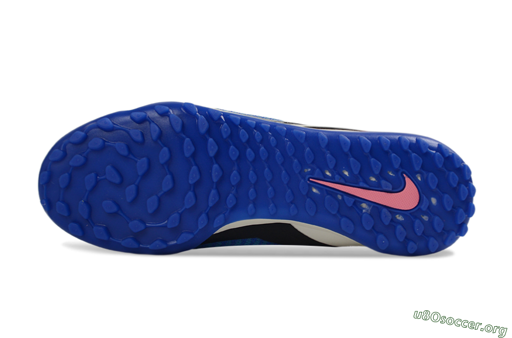 Nike Phantom 6 Elite High TF Football Shoes - Blue/Electric Blue/Fuchsia Pink 6