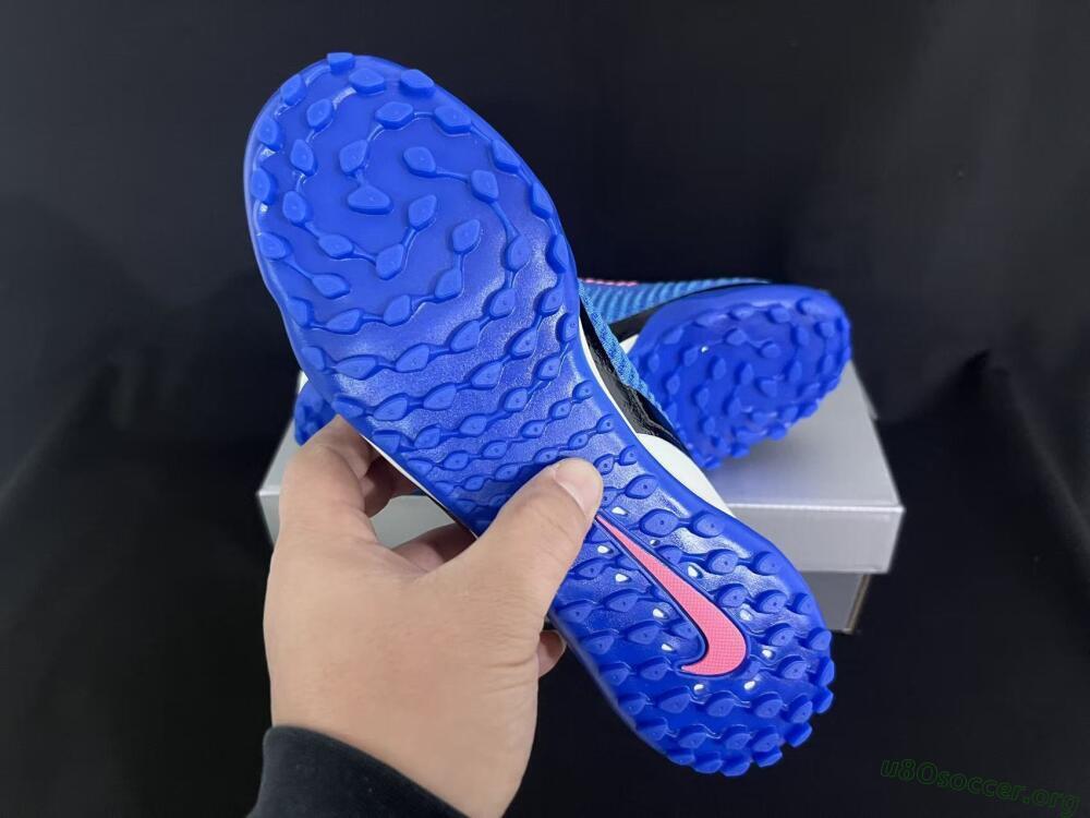 Nike Phantom 6 Elite High TF Football Shoes - Blue/Electric Blue/Fuchsia Pink