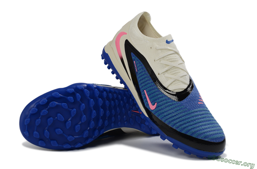 Nike Phantom 6 Elite Low TF Football Shoes - Blue/Electric Blue/Soft Pink 0