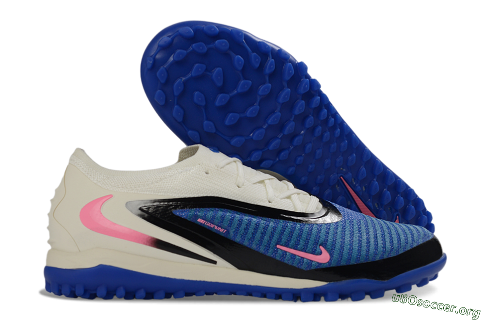 Nike Phantom 6 Elite Low TF Football Shoes - Blue/Electric Blue/Soft Pink 2