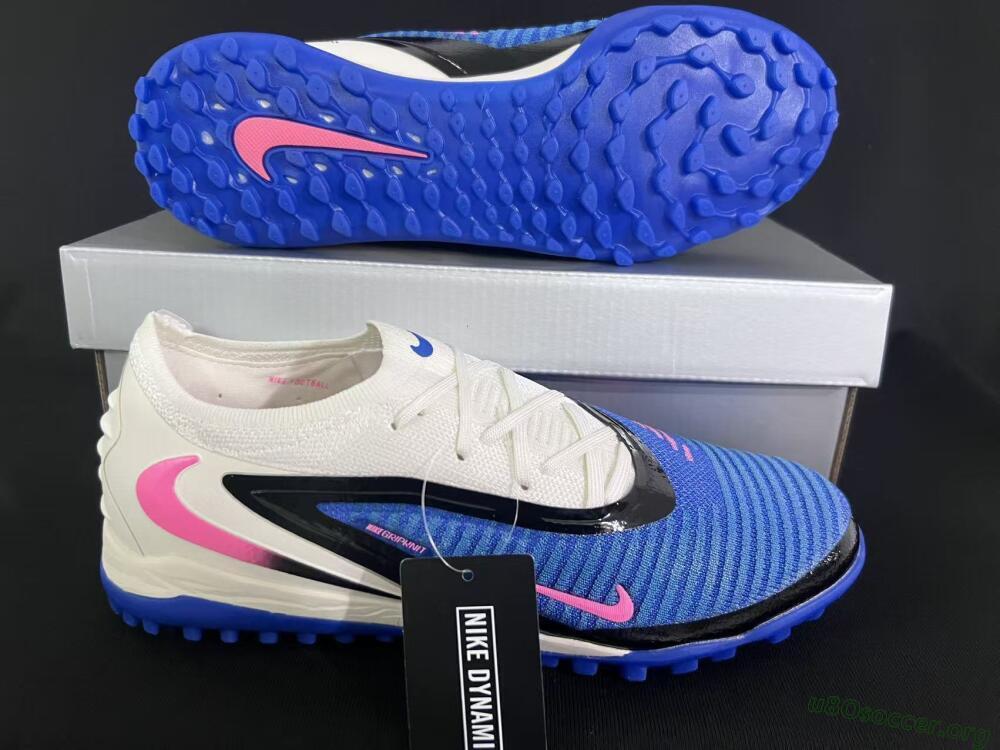 Nike Phantom 6 Elite Low TF Football Shoes - Blue/Electric Blue/Soft Pink