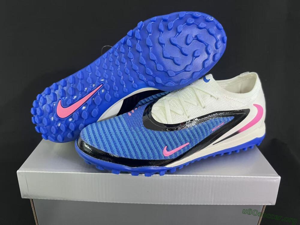 Nike Phantom 6 Elite Low TF Football Shoes - Blue/Electric Blue/Soft Pink