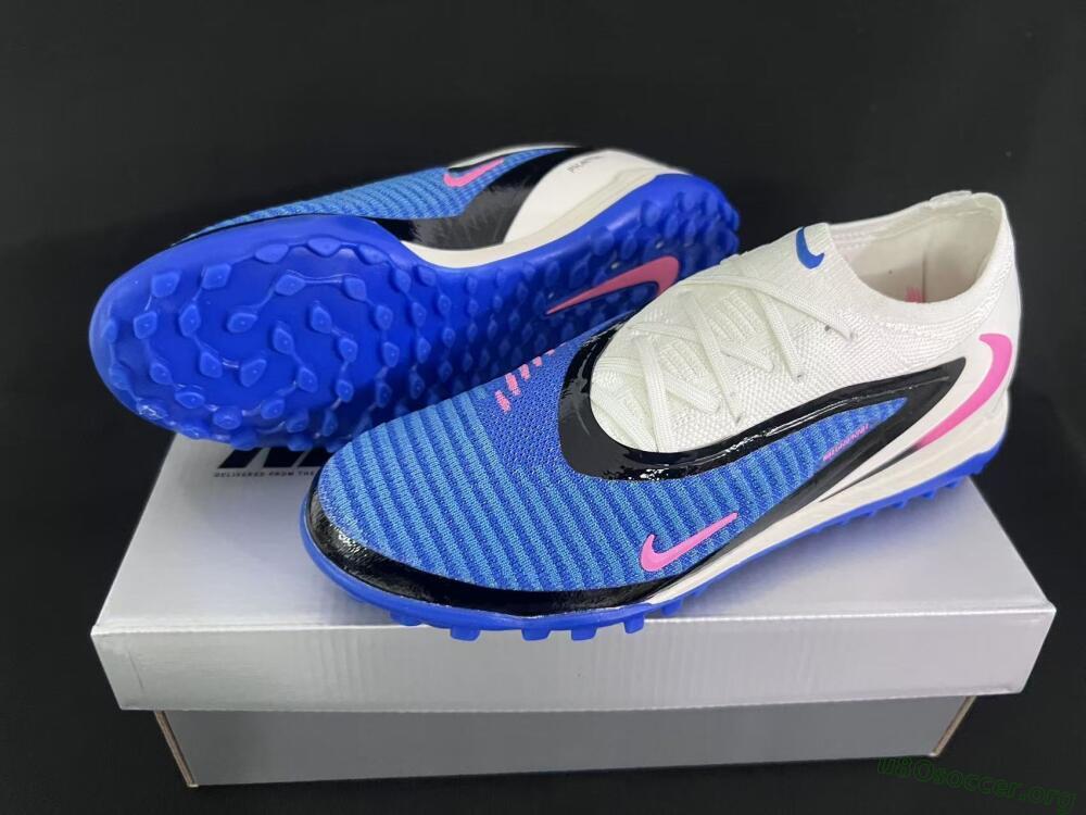 Nike Phantom 6 Elite Low TF Football Shoes - Blue/Electric Blue/Soft Pink