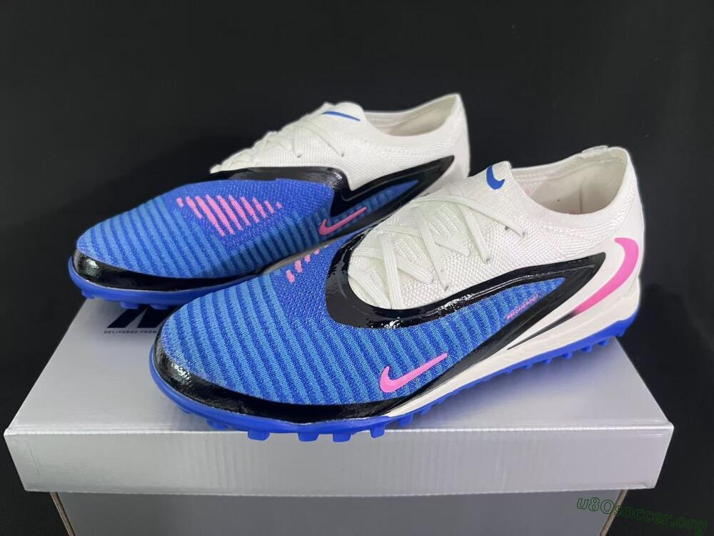 Nike Phantom 6 Elite Low TF Football Shoes - Blue/Electric Blue/Soft Pink