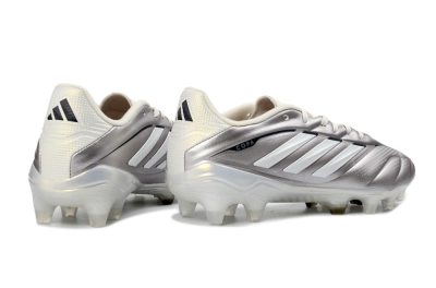 Adidas Copa Pure 3 FG Football Boots - Silver/Metallic Grey/White