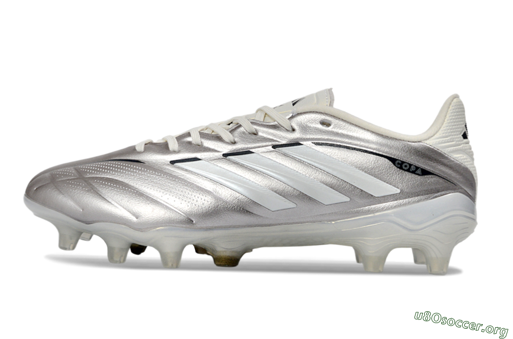 Adidas Copa Pure 3 FG Football Boots - Silver/Metallic Grey/White 3