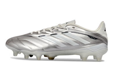 Adidas Copa Pure 3 FG Football Boots - Silver/Metallic Grey/White