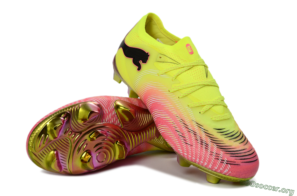 Puma Future 8 Ultimate FG Football Boots - Yellow/Neon Pink/Gold 0