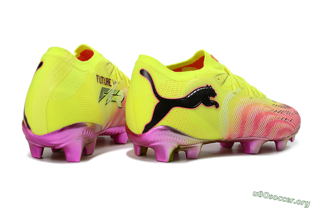 Puma Future 8 Ultimate FG Football Boots - Yellow/Neon Pink/Gold 6