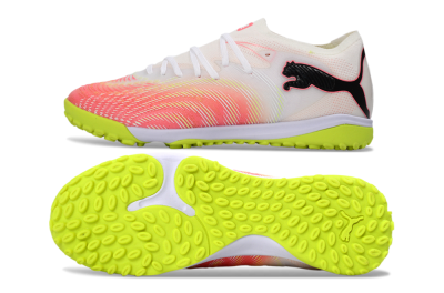 Puma Future 8 Ultimate TF Football Shoes - Pink/Lime Green/White