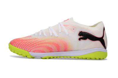 Puma Future 8 Ultimate TF Football Shoes - Pink/Lime Green/White
