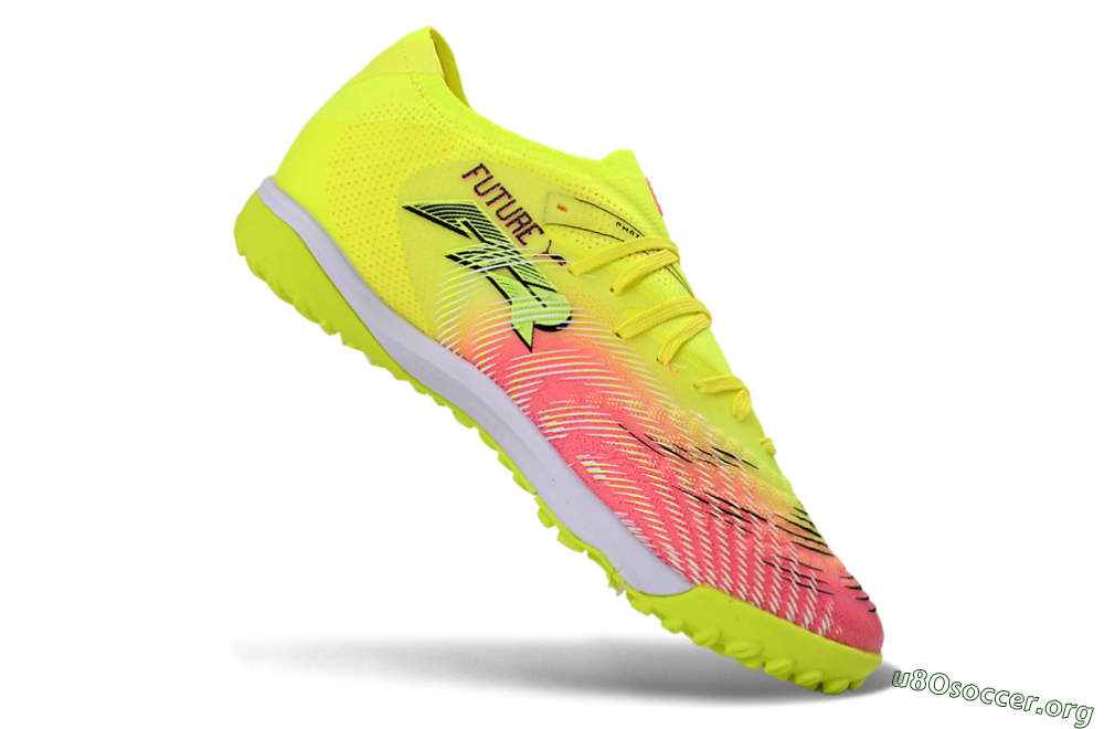 Puma Future 8 Ultimate TF Football Shoes - Yellow/Vibrant Pink/Electric Green 4
