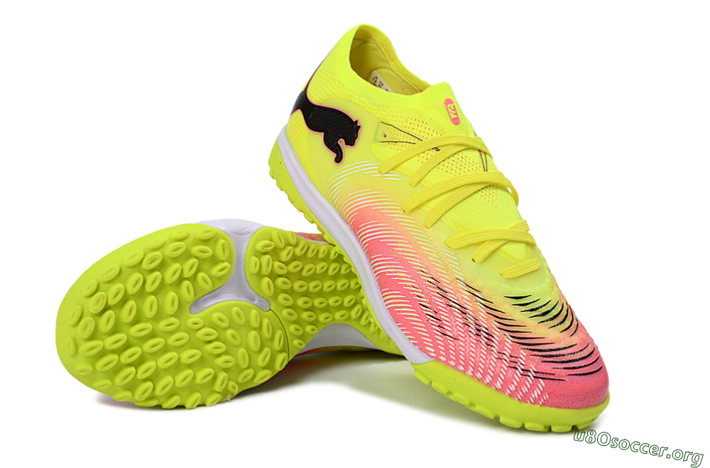 Puma Future 8 Ultimate TF Football Shoes - Yellow/Vibrant Pink/Electric Green 0