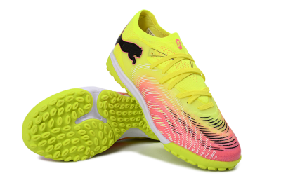 Puma Future 8 Ultimate TF Football Shoes - Yellow/Vibrant Pink/Electric Green