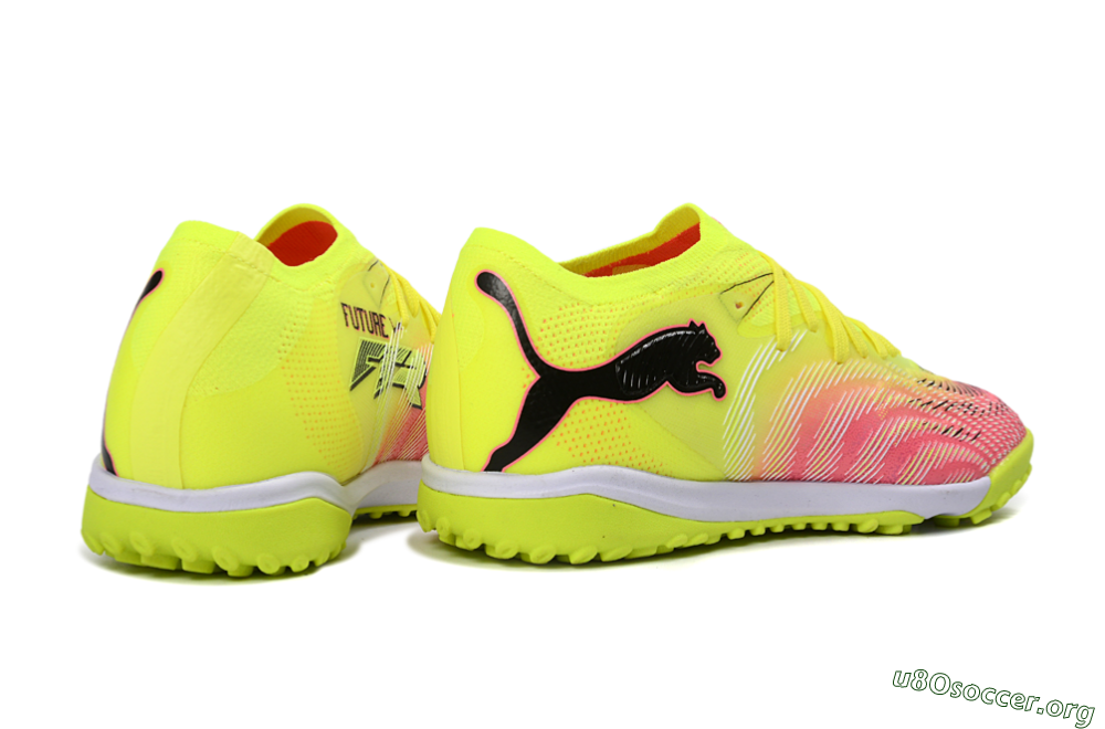 Puma Future 8 Ultimate TF Football Shoes - Yellow/Vibrant Pink/Electric Green 6