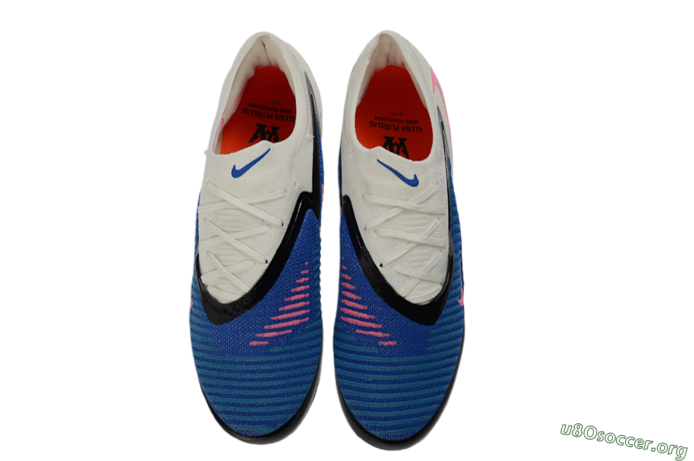 Nike Phantom 6 Elite Low FG Football Boots - Blue/Electric Blue/Fierce Pink 4