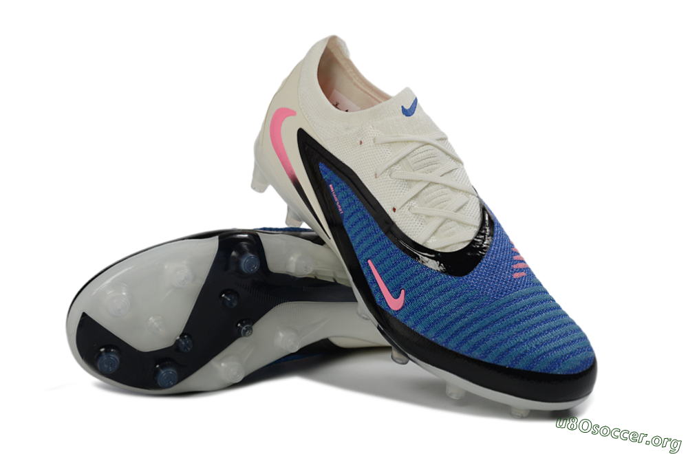 Nike Phantom 6 Elite Low FG Football Boots - Blue/Electric Blue/Fierce Pink 0