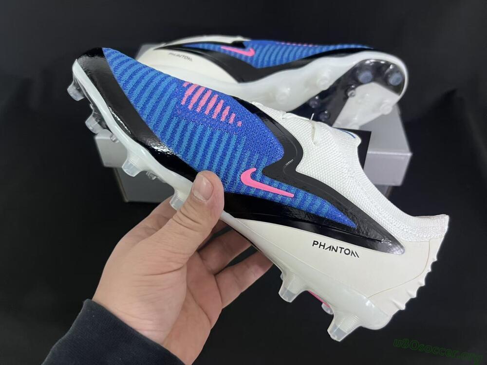 Nike Phantom 6 Elite Low FG Football Boots - Blue/Electric Blue/Fierce Pink