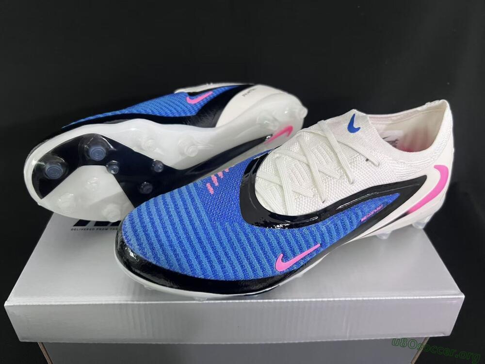 Nike Phantom 6 Elite Low FG Football Boots - Blue/Electric Blue/Fierce Pink