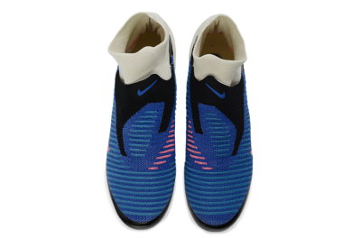 Nike Phantom 6 Elite High FG Football Boots - Blue/Electric Blue/Neon Pink