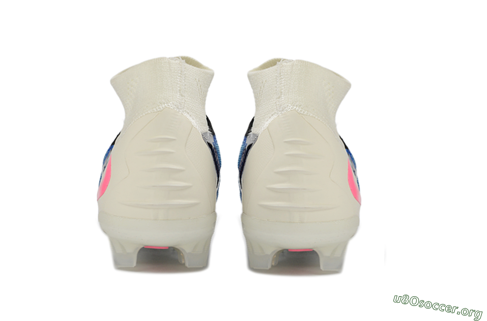 Nike Phantom 6 Elite High FG Football Boots - Blue/Electric Blue/Neon Pink 5