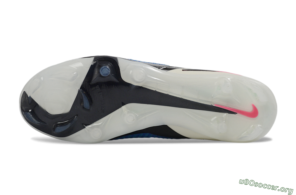 Nike Phantom 6 Elite High FG Football Boots - Blue/Electric Blue/Neon Pink 6