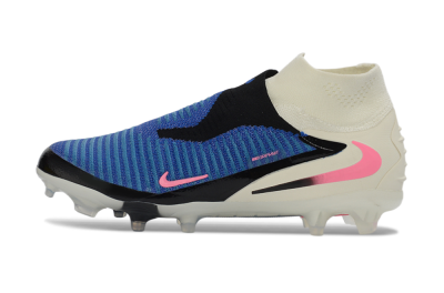 Nike Phantom 6 Elite High FG Football Boots - Blue/Electric Blue/Neon Pink