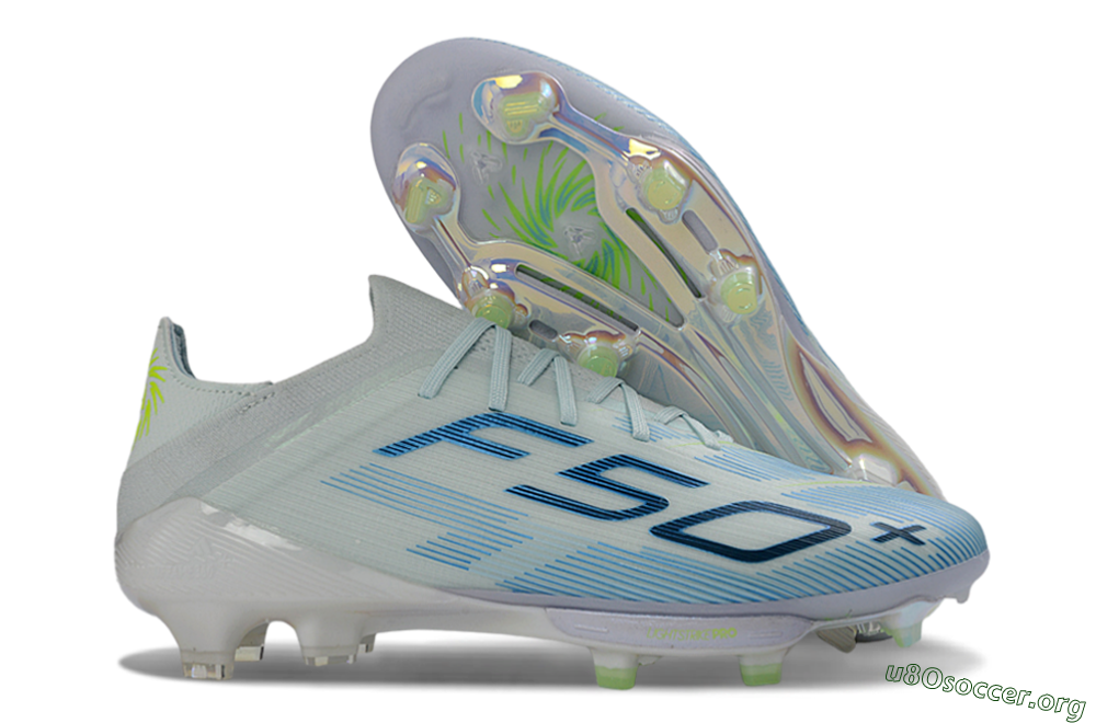 Adidas F50 Lightstrike Pro Elite FG Football Boots - LightBlue/IcyBlue/CrystalGreen 2