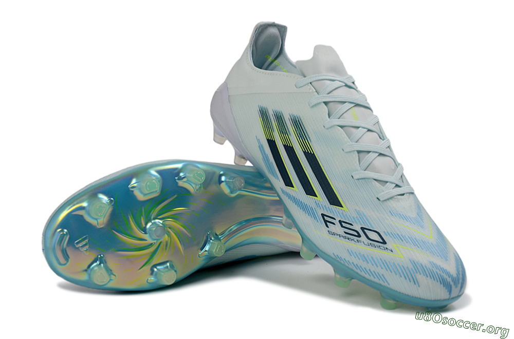 Adidas F50 Elite FG Football Boots - Blue/Frosty Blue/Pearly White 0