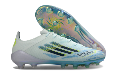 Adidas F50 Elite FG Football Boots - Blue/Frosty Blue/Pearly White
