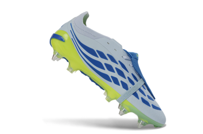 Adidas Predator 26 Elite Fold-Over Tongue SG Football Boots - Blue/Electric Green/Light Blue