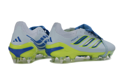 Adidas Predator 26 Elite Fold-Over Tongue SG Football Boots - Blue/Electric Green/Light Blue