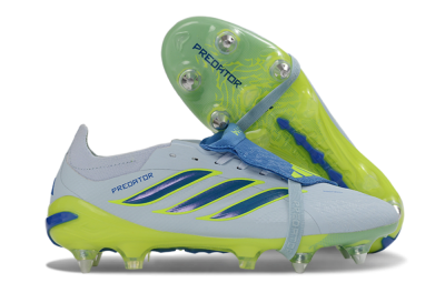 Adidas Predator 26 Elite Fold-Over Tongue SG Football Boots - Blue/Electric Green/Light Blue