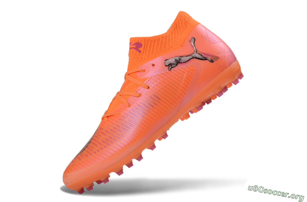 Puma Future 8 Ultimate MG Football Boots - Orange/Vibrant Coral/Hot Pink 5