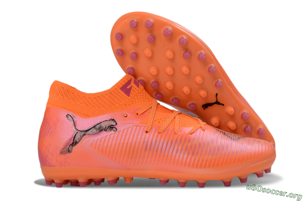 Puma Future 8 Ultimate MG Football Boots - Orange/Vibrant Coral/Hot Pink 2