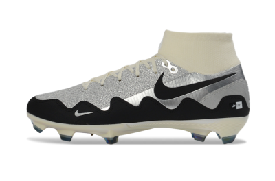 Patta x Nike Air Zoom Mercurial Superfly 10 Elite FG Football Boots - Silver/Black/Silver